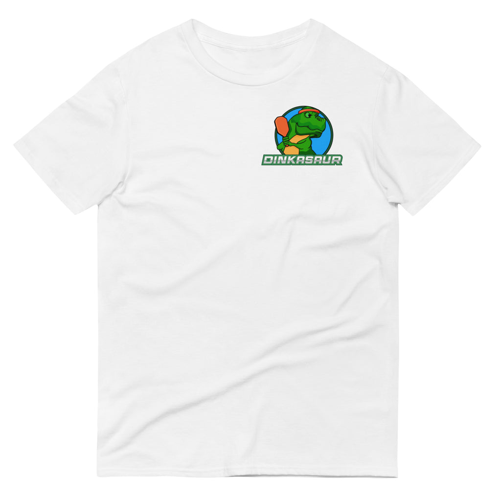 Men's Dinkasaur Pickleball T Shirt in White