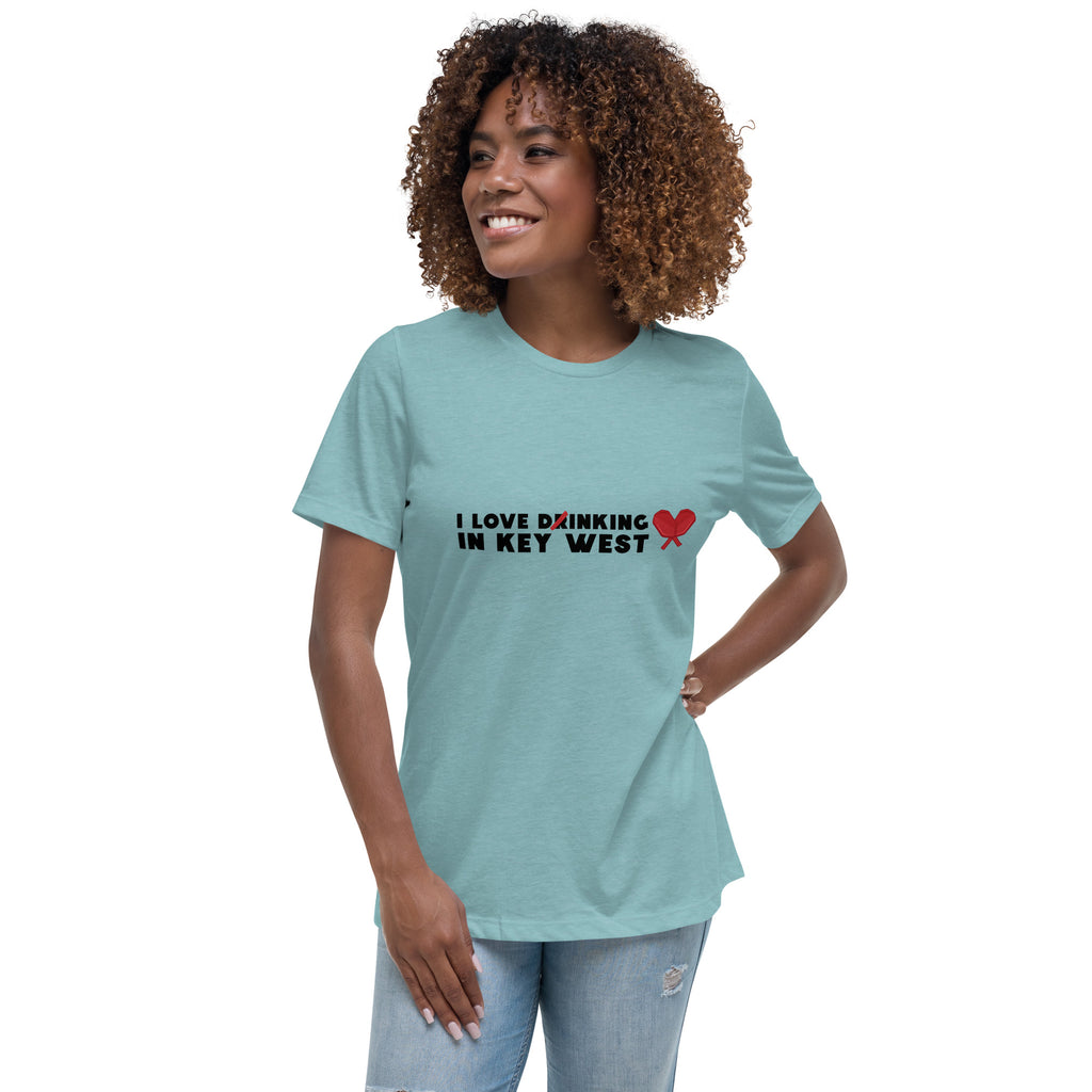 I love dinking in key west pickleball t shirt for woman